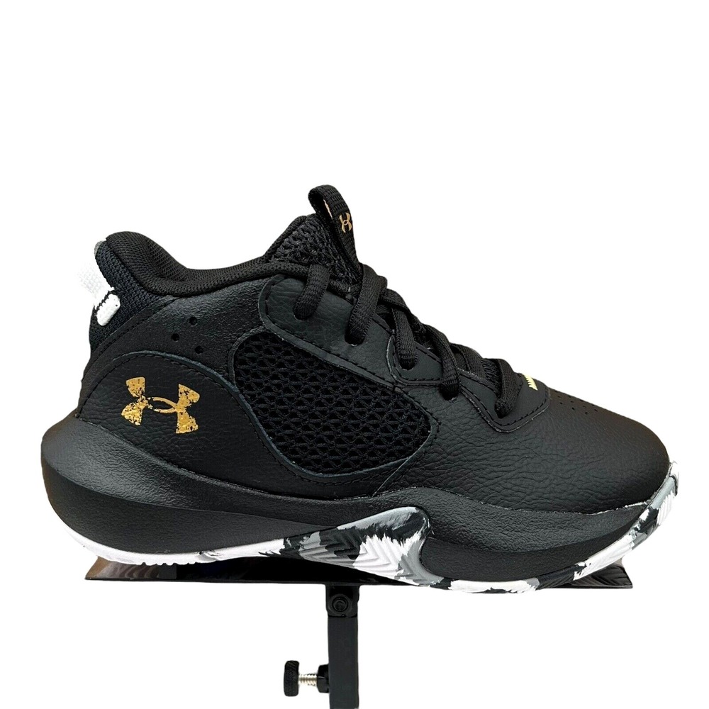 Under Armour Lockdown Little Boy's Leather Basketball Shoe Size 11 Black Lace Up - Picture 11 of 11